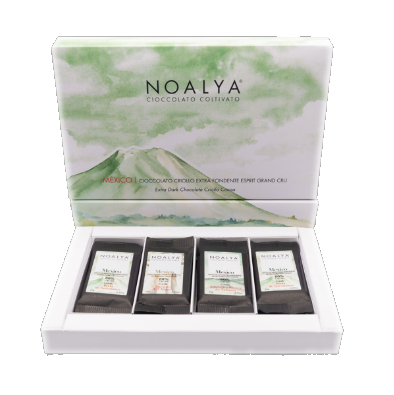 Noalya 黑巧克力片裝禮盒（12入）｜墨西哥莊園風味精選